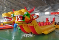 Bateau Dragon Gonflable pour Sports Nautiques Extravagants, Bateau Banane Remorquable Certifié CE, Couleur Personnalisée, Équipement de Jeu Aquatique Extérieur