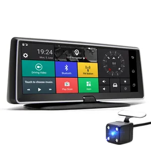 Araç içi kamera 4G ADAS 7.84 "Android OS GPS Navigator kayıt Video araç kamerası kaydedicisi ile İki kamera ayna Karadar A782