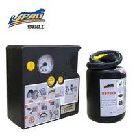 Kit de réparation de pneus d'urgence pour voiture JPAD, liquide de réparation de pneus, pompe électrique universelle en alliage d'aluminium 12V 50-100 PSI, outil de réparation de pneus gonflables
