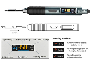 Alientek T90 Thông Minh Hàn Sắt Pd 140W Có Thể Điều Chỉnh Nhiệt Độ Hàn Hàn Trạm Kit C245 C210 T65 Công Cụ Hàn Sắt - Product Image 6