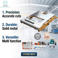 Scie à table coulissante automatique de précision WANJIA WJ680 pour le travail du bois, moteur 220V 2600W 4.2kW, pour panneaux horizontaux en bois