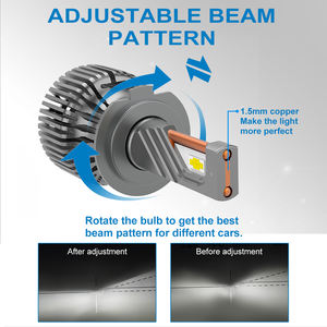 Bombilla LED para Faros Delanteros de Coche de Alta Potencia de 120 W y 13000 LM, Compatible con Canbus, Marca NAO Factory, para Audi A4/A3, para X5 Matiz H13-H16 H4 <span class=keywords><strong>IP68</strong></span> - Product Image 5