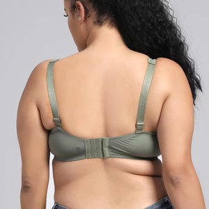 Soutiens-gorge ultra-fins tissés grande taille pour femmes adultes, sexy, en dentelle, à bonnets profonds, avec armatures et push-up - Product Image 5