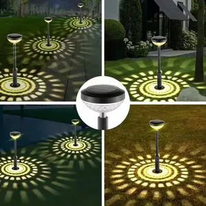 Lampes solaires de <span class=keywords><strong>jardin</strong></span> IP65 2025 en gros, LED blanc chaud, à induction, sur poteau, alimentées par panneau solaire DC pour <span class=keywords><strong>aménagement</strong></span> <span class=keywords><strong>extérieur</strong></span> - Product Image 2