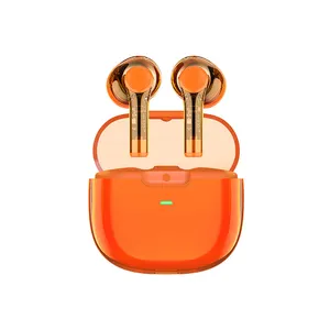 Mode Transparentes Design Gehäuse Tragbare drahtlose Kopfhörer Kopfhörer & Kopfhörer Ohrhörer für iPhone, Smartphones