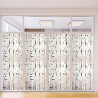Statische & Selbstklebende Fensterfolie, Balkon-Milchglasfolie, Lichtblockierende Sichtschutz-Dekorfolie für Fenster