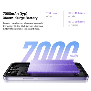 Redmi 15 4G รุ่น Global สมาร์ทโฟน Snapdragon 685 หน้าจอ 6.9 นิ้ว สูงสุด 144Hz กล้อง 50MP ชาร์จเร็ว 33W แบตเตอรี่ 7000mAh มาตรฐาน IP64 - Product Image 3