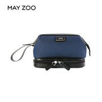 Sac de voyage pour homme MAY ZOO personnalisé, imperméable, durable, 1680D, pochette de rangement portable, sac à main, fermeture éclair Oxford, trousse de toilette
