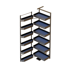 FANKE SÉRIE TOUT ALUMINIUM Design Moderne Écologique Multifonctionnel Unité de Rangement Haute à 4 Étagères avec Panier Coulissant pour Cuisine - Product Image 3