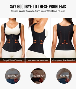 New Arrival Sauna Suit Sweat Vest for <strong>Working</strong> Out Waist <strong>Trainer</strong> for Women - Product Image 3
