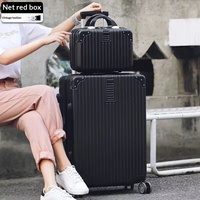 Koper PC Ultra-ringan Kapasitas Besar Roda Omnidirectional Koper Perjalanan Kabin Rangka Aluminium Premium Set Tiga Buah TSA