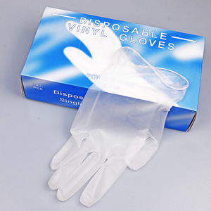 Disposable Vinyl Gloves 100 Pcs Transparent For Household And Beauty Use - Product Image 1