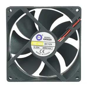 GX9225 12VDC 0.35A3800RPM 92x92x25mm eksenel akış fanı kol/rulman yüksek hız ve düşük gürültü dc soğutma fanı