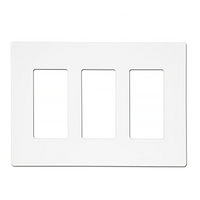Plaque murale décorative 3 modules sans vis Linsky Shanghai, en PC blanc, pour usage domestique, certifiée ETL, garantie mécanique 10 ans