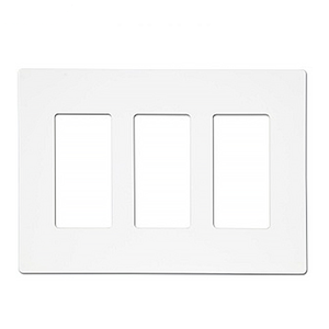 Shanghai Linsky 3-Gang Senza Viti Bianco Decoratore Interruttore/Presa A Muro - Product Image 1