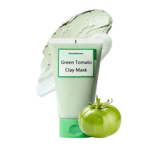 Mascarilla facial de barro calmante y arcilla <span class=keywords><strong>para</strong></span> el cuidado de los poros de tomate verde natural - Product Image 1