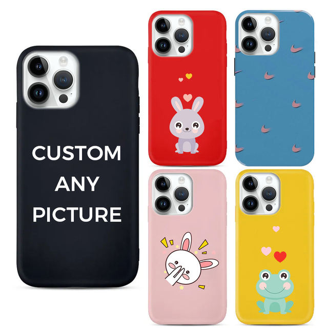 AilesTecca 1 MOQ Dropshipping Logo Custom Sublimation Blank TPU Mobile Back Cover for iPhone Samsung Printing Phone Case