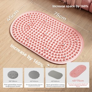 Tapis de massage infrarouge en silicone liquide souple pour la pression plantaire, idéal pour le jogging lent, débloque les méridiens de la plante des pieds, favorise la perte de poids, à brancher. - Product Image 5