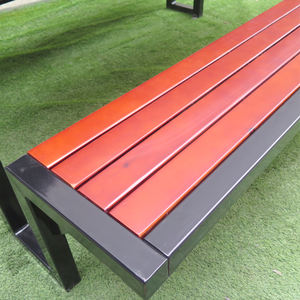 Mesa y Banco Apilables para Patio de Campus, <span class=keywords><strong>Cafetería</strong></span> o <span class=keywords><strong>Picnic</strong></span> al Aire Libre, Juego de Mesa y Banco de Comedor de Madera de Teca Sólida - Product Image 2