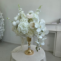 Boule de fleurs artificielles colorées pour centre de table de mariage, fête d'anniversaire, événement extérieur, décoration de table