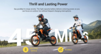 Moto électrique tout-terrain puissante HillMils MilePop 1 E, prête à être expédiée depuis l'UE, 48V 25Ah, frein hydraulique, moto électrique tout-terrain