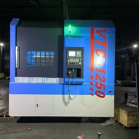 Torno CNC Vertical de Servicio Pesado VTC1250 con Control GSK, un Solo Husillo y Centro de Torneado con Eje C