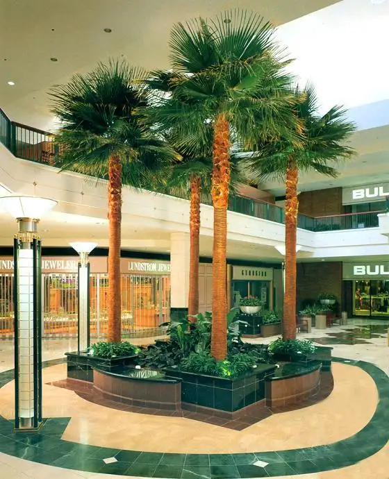 Decoração de paisagem 2-10 metros, palmeira artificial ao ar livre plantas