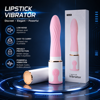 Mini vibromasseur en forme de rouge à lèvres, discret, portable, étanche, USB, en silicone magnétique, jouet sexuel avec 10 modes et rotation pour femmes