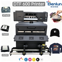Impresora DTF de 60 cm con Dos Cabezales I3200, Impresora de Inyección de Tinta XP600 para Transferencia de Calor en Láminas Textiles y Camisetas, Impresora DTF para Textiles