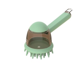 Brosse de bain pour animaux de compagnie en silicone avec distributeur de shampoing liquide, massage, poils doux, brosse de toilettage pour <span class=keywords><strong>chien</strong></span> et chat - Product Image 6