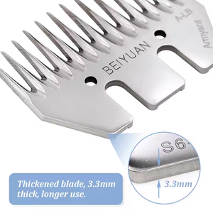 Offre Spéciale 13 dents <span class=keywords><strong>mouton</strong></span> cisaillement lames nouvelle condition lame droite cisailles peigne Cutter pour chèvre laine ciseaux accessoires - Product Image 5