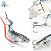 Leurre nageur artificiel multi-articulé coulant lentement leurre en plastique dur leurres de pêche au thon