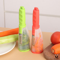 Multifunctionele 3-in-1 handmatige plastic schilmes voor het schillen/schredderen van loofah, limoen, fruit en groenten voor thuisgebruik