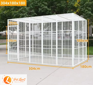 Cage à Oiseaux Métallique Extensible Extra Large en Gros avec Emplacement Libre pour l'Assemblage – Idéale pour Oiseaux, Chats, Chiens, <span class=keywords><strong>Pigeons</strong></span> et Paons - Product Image 4