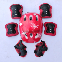 Ensemble de protection 7 pièces pour enfants : coudières, genouillères, casque, protège-poignets pour vélo, cyclisme, skateboard, roller
