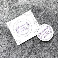 Etiquetas Adhesivas Personalizadas con Logotipo de Empresa, Impresión Personalizada, Vinilo Troquelado, Etiquetas Circulares Pequeñas para Negocios