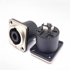 Mezclador de Audio de escenario profesional de 4 núcleos, enchufe hembra, Base cuadrada pequeña con conectores de Audio de Metal de contacto de cobre 10A - Product Image 3