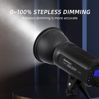 Lampe vidéo LED, éclairage de photographie COB 200W avec support Bowens, kit d'éclairage vidéo Lantern Softbox pour studio extérieur YouTube