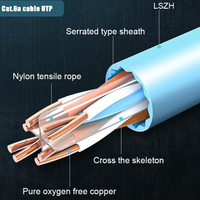 GETEKnet FTP kabel Internet jaringan SFTP LAN CAT6A CAT7 23AWG 4 pasang CAT 6A 7 Utp fleksibel Multi Core 250mhz Cat6 kabel cat 6 a