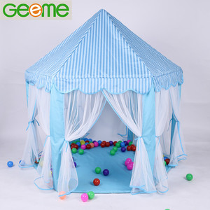 Carpa de Juego Infantil Tipo Castillo Hexagonal, Económica, para Interiores y Exteriores, con Tela de Poliéster 190T, Postes de PVC, Sin Cuerda Elástica - Product Image 4