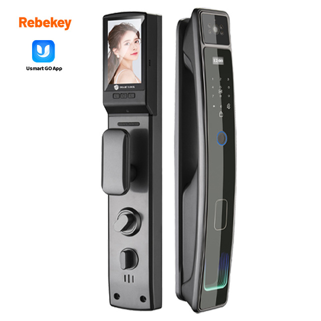 Manufacturer Price Fully Automatic Digital Lock Wifi Camera Fingerprint Recognition Smart Door Lock