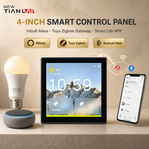 แผงควบคุมติดผนัง TL-86A ขนาด 4 นิ้ว พร้อม <span class=keywords><strong>Alexa</strong></span> ในตัว รองรับภาษาอังกฤษ สเปน เยอรมัน ฝรั่งเศส ควบคุมด้วยเสียง ผ่าน Zigbee Bluetooth Gateway รองรับอุปกรณ์ได้ 100 ชิ้น - Product Image 5