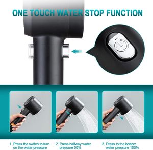Portable Multifunctional High-Pressure Filter <b>Shower</b> Head with Triple Spray Easy Installation Handheld Bathroom <b>Shower</b> Head - Product Image 2