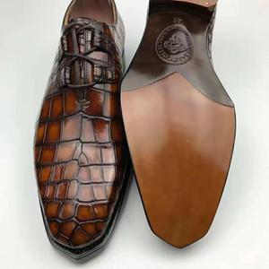 <span class=keywords><strong>Zapatos</strong></span> de Vestir para Hombre Hechos a Mano con Piel de Cocodrilo, <span class=keywords><strong>Zapatos</strong></span> de Alta Calidad con Cuero Genuino de Cocodrilo para Fiestas - Product Image 3