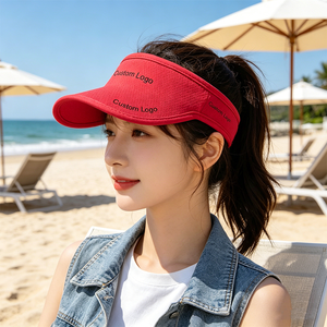 Gorra de Visera de Verano Ajustable y Transpirable con Protección Solar para Deportes al Aire Libre, Unisex, Ligera, de Poliéster con Visera Plana - Product Image 4