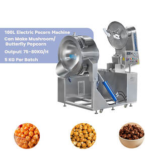 Máquina para Hacer Palomitas de Maíz Industrial Grande, Totalmente Automática, a Gas y Eléctrica, con Recubrimiento, para Palomitas de Maíz con Sabor a Champiñón y Manzana Grande - Product Image 3