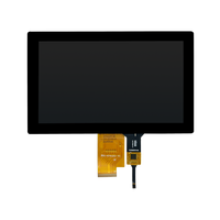 Module LCD tactile IPS personnalisé de 7 pouces, LVDS 50PIN 1024*600, écran tactile capacitif LCD 500cd/m² pour l'automobile, le contrôle industriel