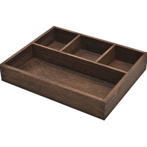 Wooden Desktop Storage <b>Box</b> Rectangle Rustic Office Organizer For <b>Tea</b> Sets Keys Jewelry Cosmetics Stationery - Product Image 5