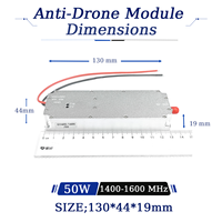 Amplificateur de puissance GaN personnalisable 50W 1400-1600MHz, module Lora, module anti-drone, VCO intégré