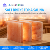 Cristaux de sel de l'Himalaya pour les soins de spa et d'aromathérapie Briques de sel de l'Himalaya pour la construction de sauna